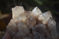 Natural Cascading Smokey Quartz Clusters x 2 From Luena, Congo