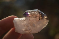 Natural Long Amethyst Crystals  x 12 From Chiredzi, Zimbabwe