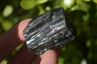 Natural Rough Schorl Black Tourmaline Crystals x 35 From Zimbabwe