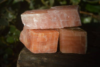 Natural New Sunset Orange Calcite Specimens  x 12 From Spitzkop, Namibia