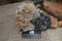 Natural Schorl Black Tourmaline Specimens With Hyalite Opal x 2 From Erongo Mountains, Namibia - TopRock