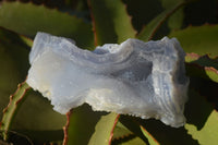 Natural Etched Blue Chalcedony Specimens  x 4 From Nsanje, Malawi