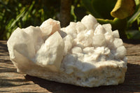 Natural White Quartz Clusters x 3 From Madagascar - TopRock