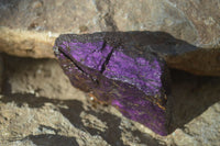 Natural Metallic Purpurite Cobbed Specimens x 4 From Erongo, Namibia