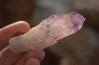 Natural Long Amethyst Crystals  x 12 From Chiredzi, Zimbabwe