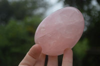 Polished Gemmy Pink Rose Quartz Standing Free Forms  x 3 From Ambatondrazaka, Madagascar - TopRock