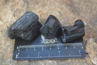 Natural Rough Schorl Black Tourmaline Crystals x 35 From Zimbabwe