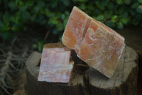 Natural New Sunset Orange Calcite Specimens  x 12 From Spitzkop, Namibia