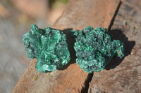 Natural Chatoyant Silky Malachite Specimens  x 12 From Kasompe, Congo - Toprock Gemstones and Minerals 