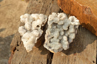 Natural Crystalline Hollow "Snow" Quartz Clusters  x 4 From Alberts Mountain, Lesotho - TopRock