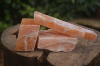 Natural New Sunset Orange Calcite Specimens  x 24 From Spitzkoppe, Namibia - Toprock Gemstones and Minerals 