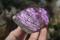 Natural Metallic Purpurite Cobbed Specimens x 4 From Erongo, Namibia