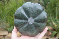 Polished Green Serpentine Pumpkin Carvings  x 2 From Zimbabwe - Toprock Gemstones and Minerals 