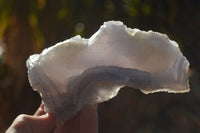 Natural Etched Blue Chalcedony Specimens  x 4 From Nsanje, Malawi