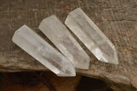 Polished Clear Quartz Crystal Points x 6 From Madagascar - TopRock