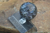 Polished Merlinite Gabbro Spheres  x 4 From Madagascar - Toprock Gemstones and Minerals 