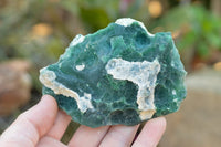 Polished Green Chrome Chalcedony Free Forms With A Rough Finish x 16 From Zimbabwe - TopRock