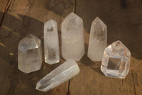 Polished Lovely Selection Of Clear Quartz Points x 6 From Madagascar