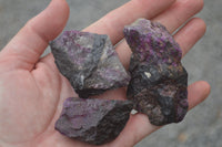 Natural XXX Rare Sugilite Rough Specimens  x 7 From Zambia - TopRock