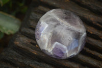 Polished Smokey Dream Amethyst Palm Stones  x 12 From Madagascar - Toprock Gemstones and Minerals 