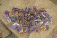 Natural Mini Dark Amethyst Crystals x 70 From Mapatizya, Zambia