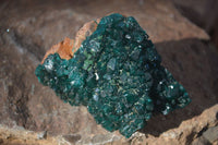 Natural Emerald Dioptase & Malachite Specimens  x 2 From Likasi, Congo - Toprock Gemstones and Minerals 