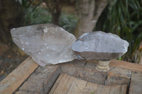 Natural Large Smokey Quartz Crystals  x 2 From Mulanje, Malawi - Toprock Gemstones and Minerals 