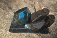 Polished Blue Shattuckite Free Forms  x 6 From Kaokoveld, Namibia