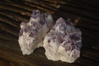 Natural Sugar Amethyst Clusters  x 6 From Solwezi, Zambia - Toprock Gemstones and Minerals 