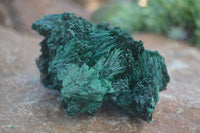 Natural Chatoyant Silky Malachite Specimens  x 3 From Kasompe, Congo - Toprock Gemstones and Minerals 