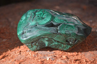 Polished Malachite Free Forms x 3 From Kolwezi, Congo