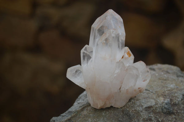 Natural Small Clear Quartz Clusters  x 24 From Madagascar