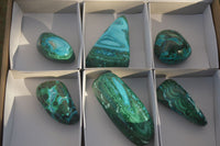 Polished Stunning Malacholla Free Forms  x 6 From Congo - Toprock Gemstones and Minerals 