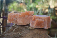 Natural New Sunset Orange Calcite Specimens  x 12 From Spitzkop, Namibia