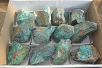 Natural Rough Shattuckite Cobbed Specimens x 12 From Kaokoveld, Namibia