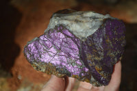 Natural Metallic Purpurite Cobbed Specimens x 4 From Erongo, Namibia