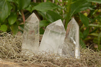 Polished Clear Quartz Crystal Points x 6 From Madagascar - TopRock