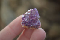 Natural Mini Dark Amethyst Crystals x 70 From Mapatizya, Zambia