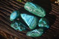 Polished Stunning Malacholla Free Forms  x 6 From Congo - Toprock Gemstones and Minerals 