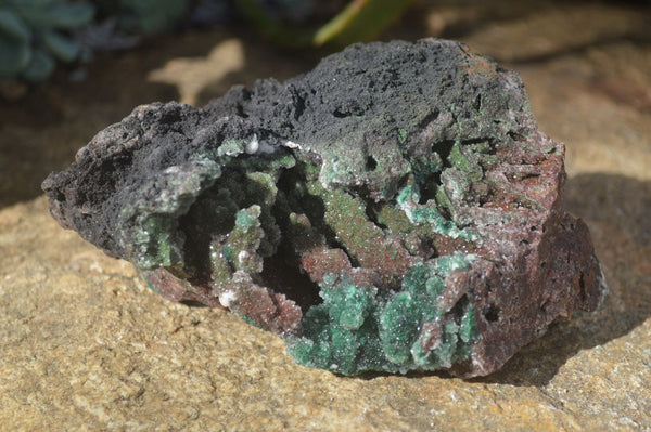 Natural Stunning Drusy Quartz Coated Malachite Dolomite Specimen x 1 From Likasi, Congo - Toprock Gemstones and Minerals 