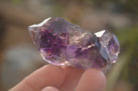 Natural Window Amethyst Crystal Specimens  x 12 From Chiredzi, Zimbabwe