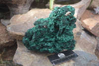 Natural Chatoyant Silky Malachite Specimen x 1 From Congo - Toprock Gemstones and Minerals 