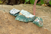 Natural Green Mtorolite / Emerald Chrysoprase Cutting Material  x 32 From Zimbabwe - TopRock