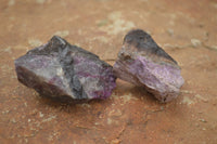 Natural XXX Rare Sugilite Rough Specimens  x 7 From Zambia - TopRock