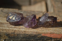 Natural Single Smokey Amethyst Crystals  x 20 From Chiredzi, Zimbabwe - Toprock Gemstones and Minerals 