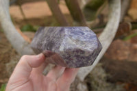 Polished Purple Lepidolite Mica Points  x 2 From Madagascar - TopRock