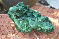 Natural Chatoyant Silky Malachite Specimens  x 2 From Kasompe, Congo - TopRock