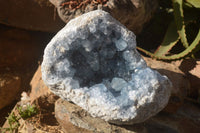 Natural Large Blue Celestite Geode Specimen  x 1 From Sakoany, Madagascar