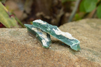 Natural Green Mtorolite / Emerald Chrysoprase Cutting Material  x 32 From Zimbabwe - TopRock