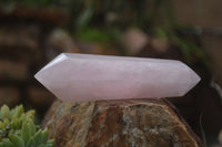 Polished Double Terminated Pink Rose Quartz Points  x 4 From Ambatondrazaka, Madagascar - TopRock